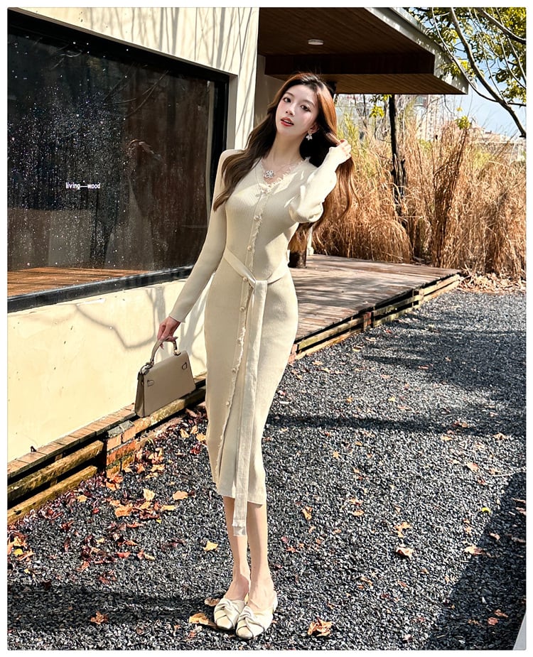 【dress】ニットワンピース　M25754