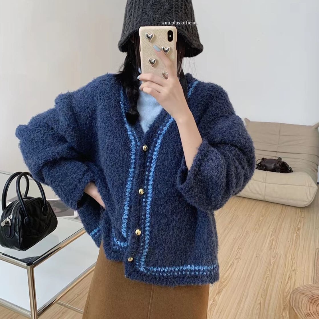 【outer】ニットカーデ　M27794