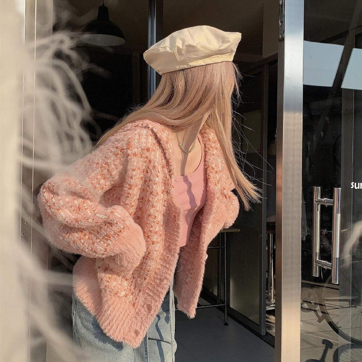 【outer】ニットカーデ　M27215