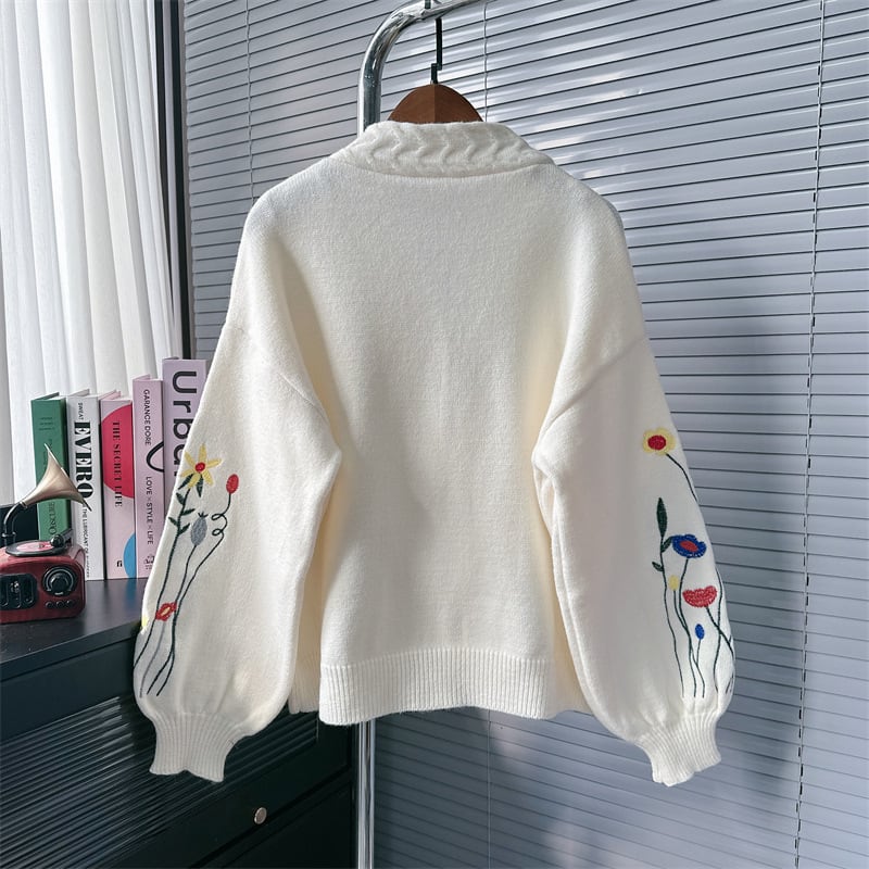 【outer】Vネックニットカーデ　M25724