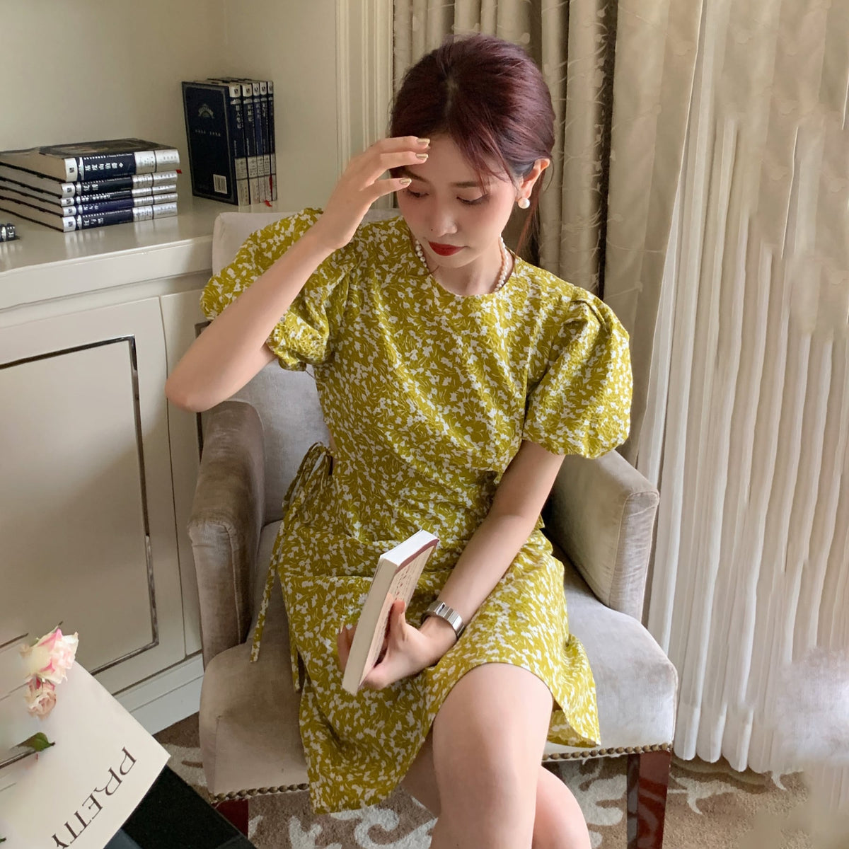 【dress】花柄ワンピース　M24870
