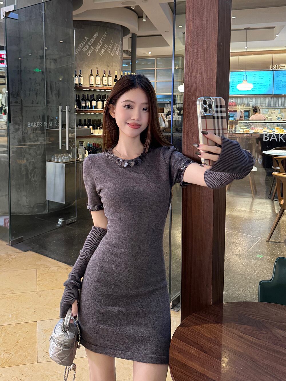 【dress】アームカバー付きワンピース　M28841