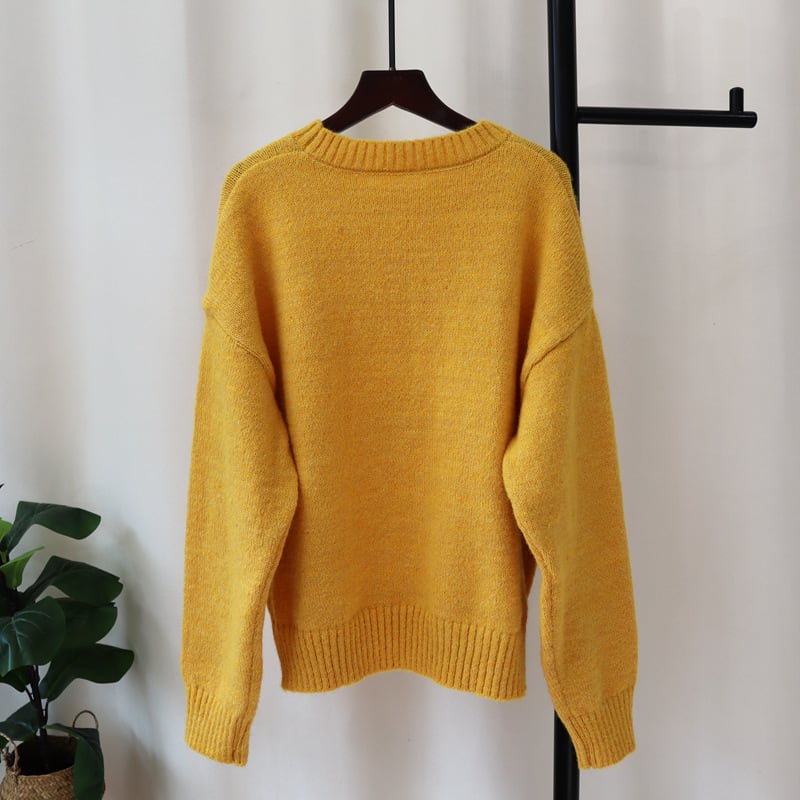 【tops】クルーネックニットセーター　M27901