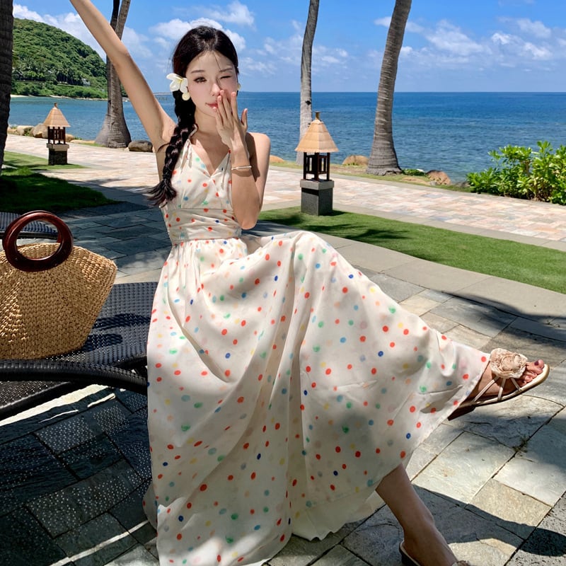 【dress】ホルターネックワンピース　M25231