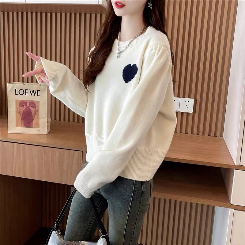 【tops】クルーネックニットセーター　M18596