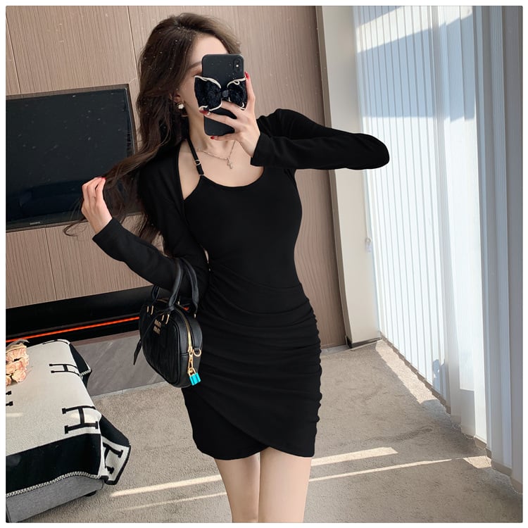 【dress】切り替えワンピース　M25335