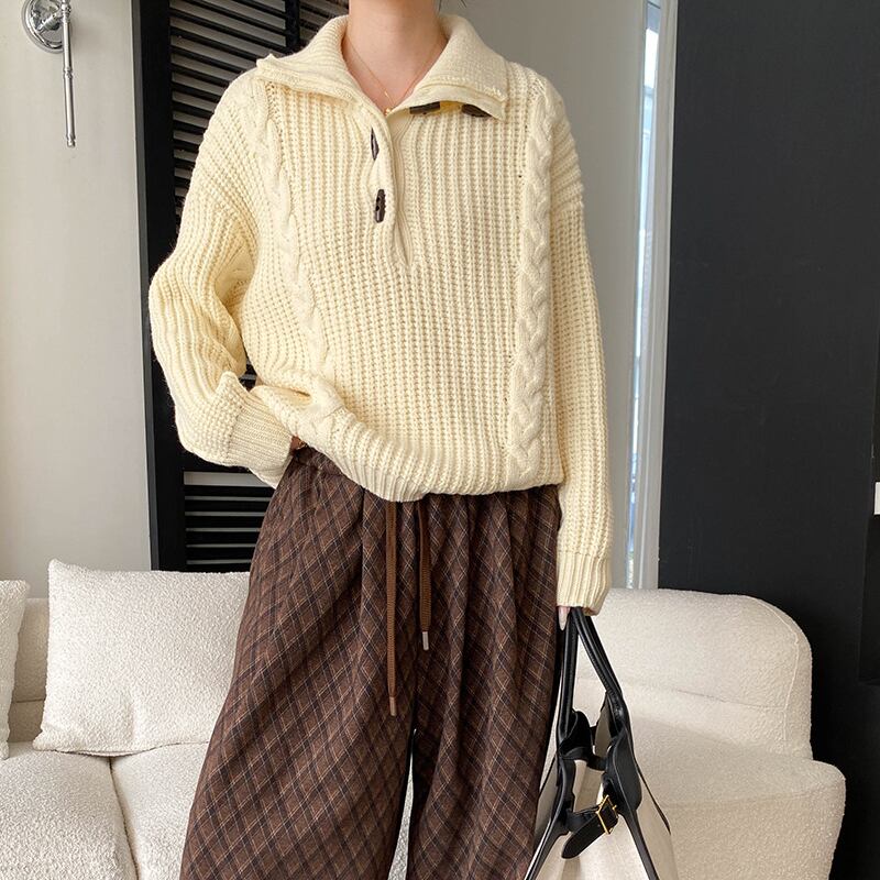 【tops】2wayニットトップス Q7484