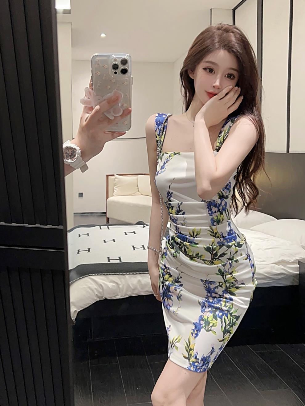 【dress】花柄キャミワンピース　M23960