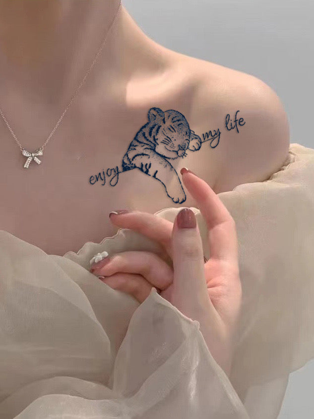 【小物】2週間タトゥーシール4枚動物柄F8131