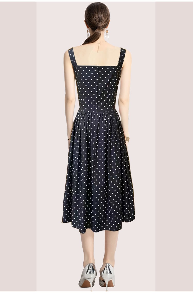 【dress】ドット柄キャミワンピース　M24917