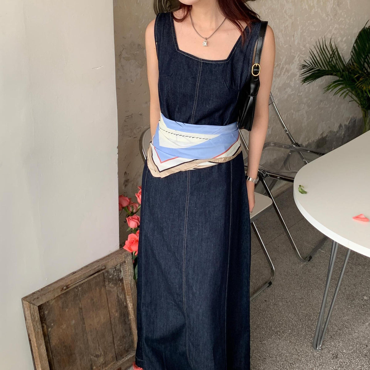 【dress】デニムワンピース　M25033