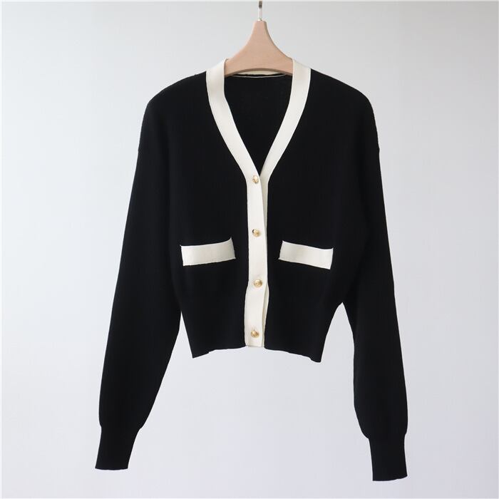 【outer】Vネックニットカーデ　M27234