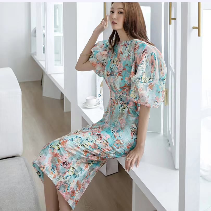 【dress】プリントワンピース　M24812