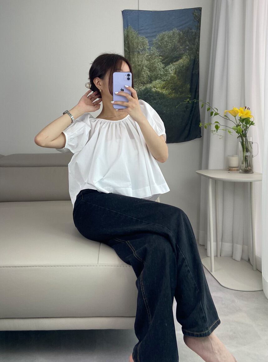 【tops】パフスリーブ ブラウスG20481