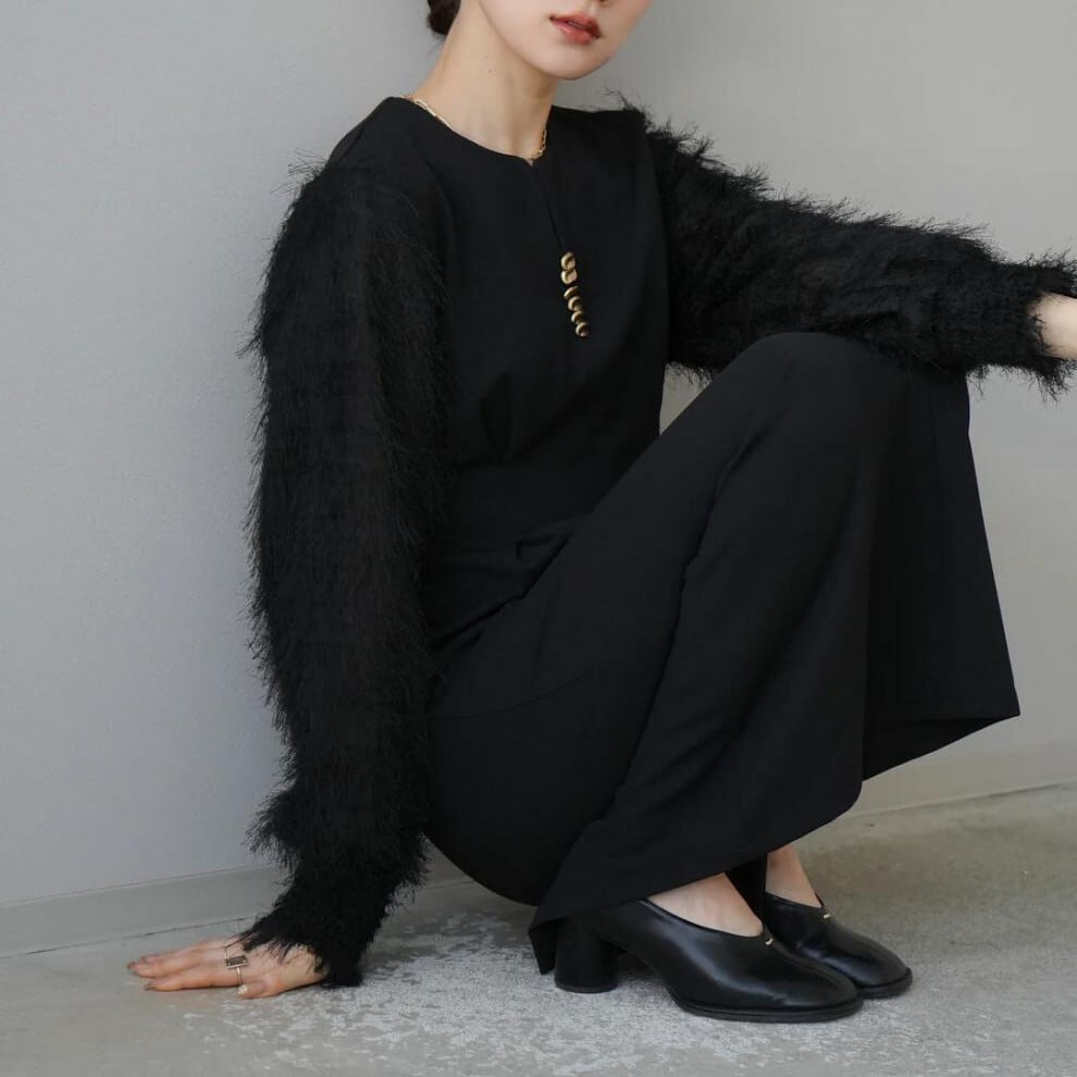【dress】Ⅴネックドッキングワンピース　N2965
