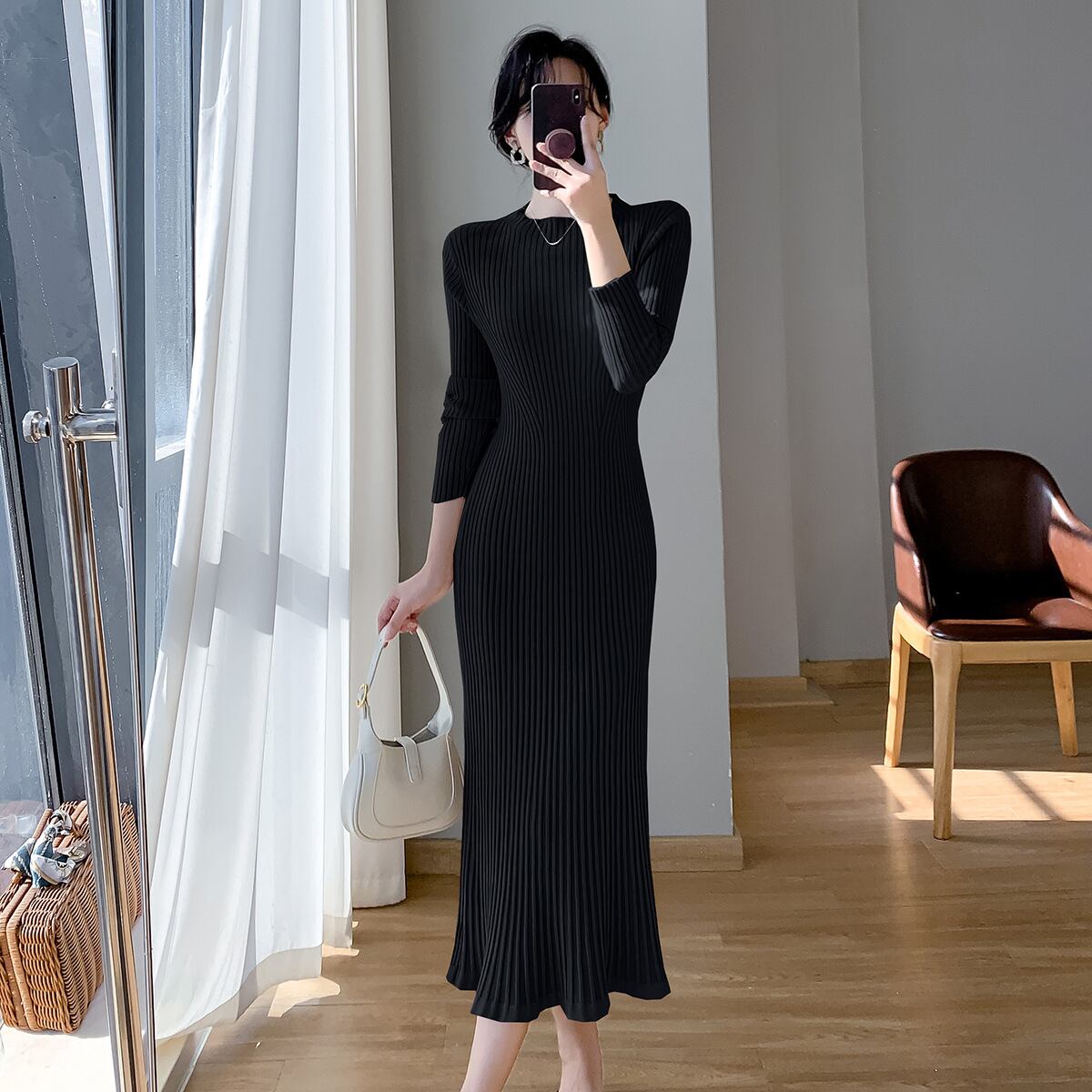 【dress】ニットワンピース　M18482