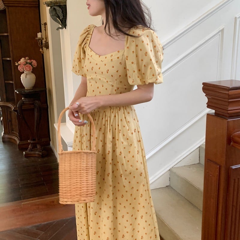 【dress】花柄ワンピース　M25042