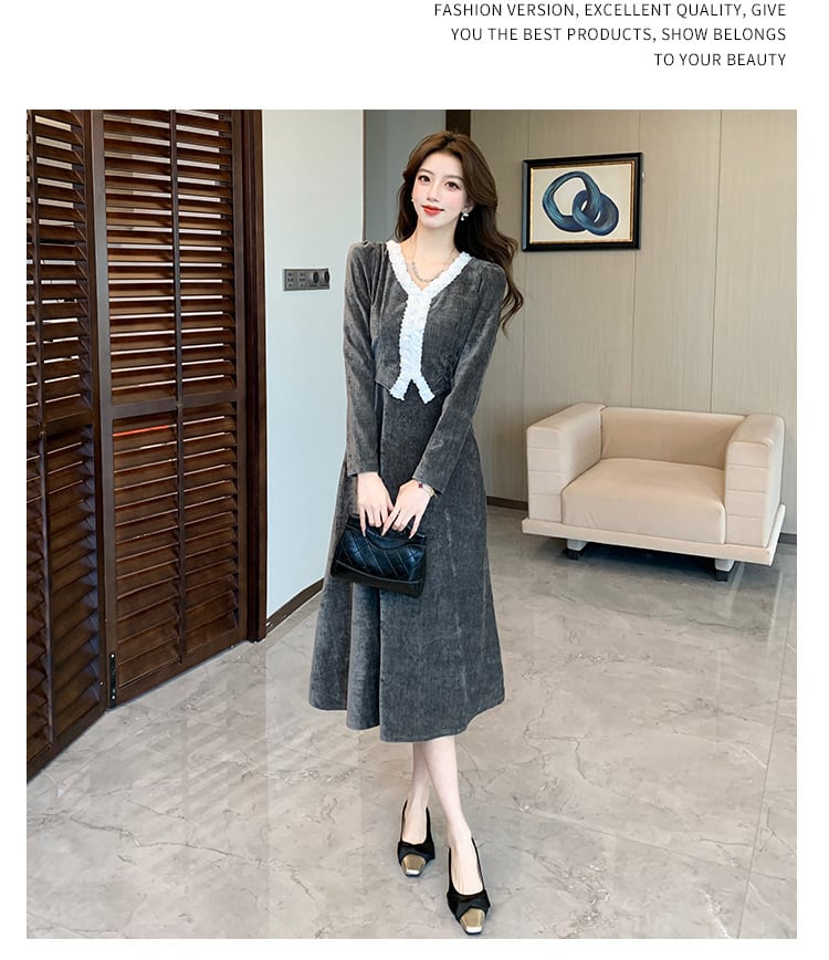 【dress】立体フラワーデートワンピース　M28255