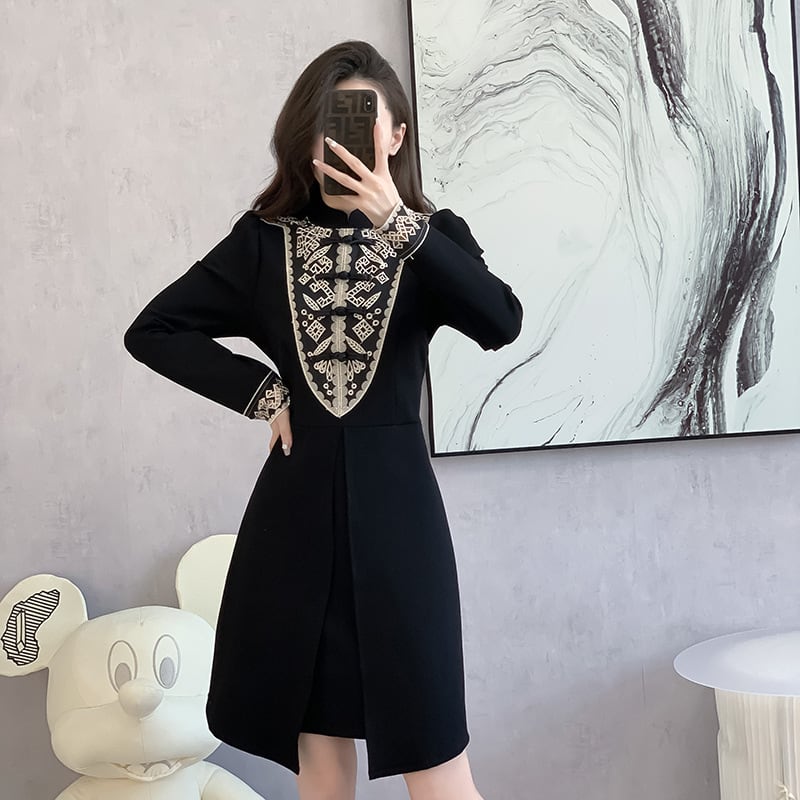 【dress】切り替えワンピース　M27191