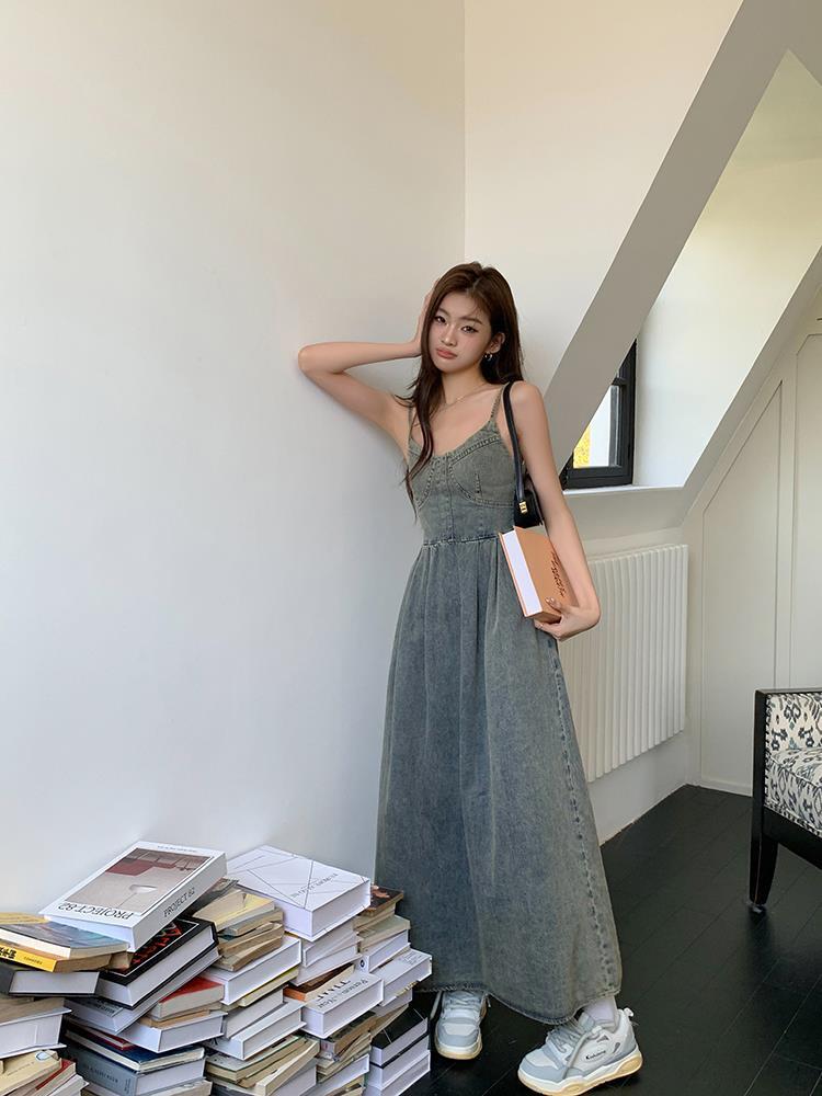 【dress】デニムキャミワンピース　M24871
