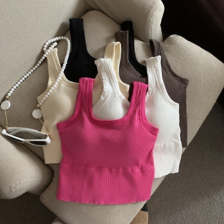 【tops】ニットキャミソール　M25468