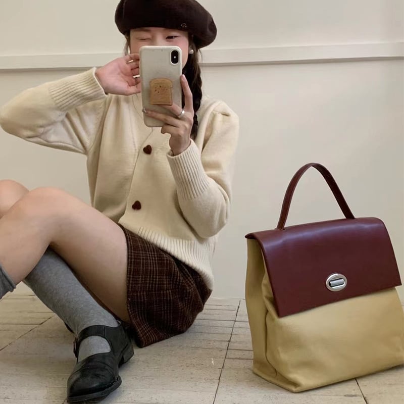【outer】Vネックニットカーデ　M25858