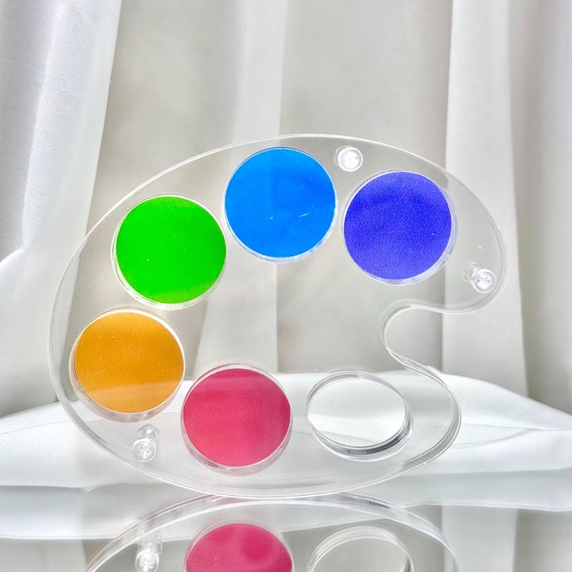 【GOODS】ペイントパレット アクリル 25mm 缶バッジホルダー Q2213