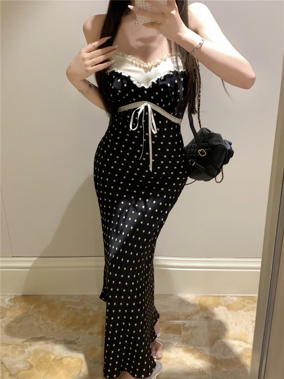 【dress】ドット柄ワンピース　M24123