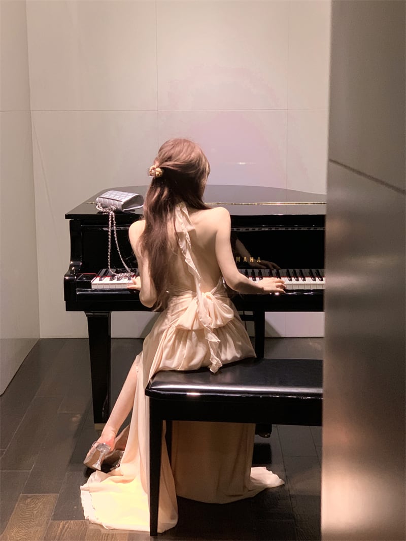 【dress】ホルターネックワンピース　M24518