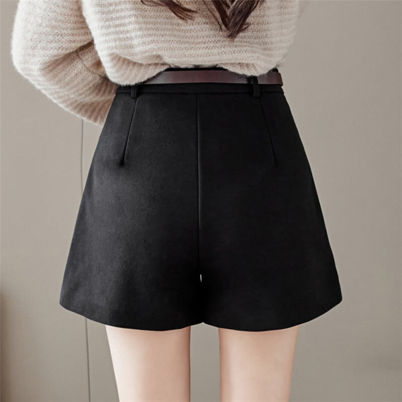 【bottoms】ファッション好感度UP!気質満点秋冬新作ハイウエストショートパンツ G3052