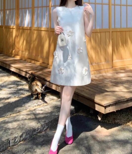 【dress】ノースリーブAラインワンピース G21062