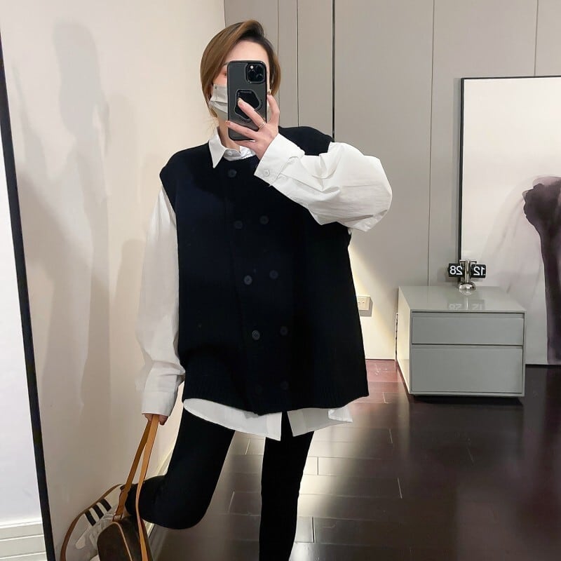 【tops】ニットベスト　M25834