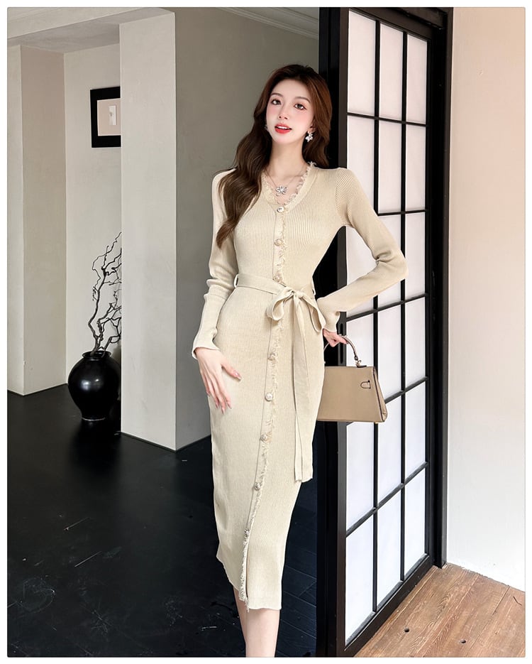 【dress】ニットワンピース　M25754