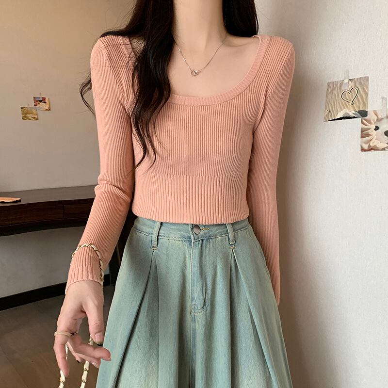【tops】ニットトップス　M18835