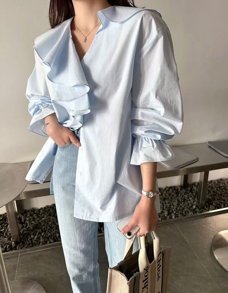 【tops】フリルブラウス　M29962