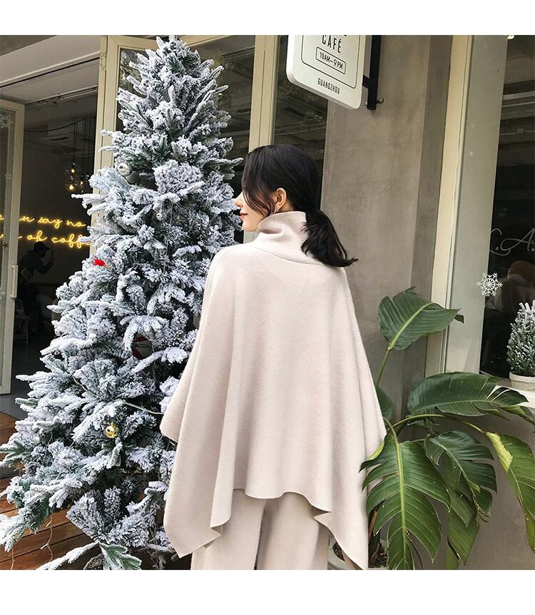【set】ケープコート×ワイドパンツセット　M18481