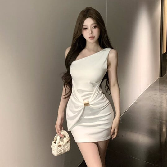 【dress】ワンショルダーワンピース　M29514
