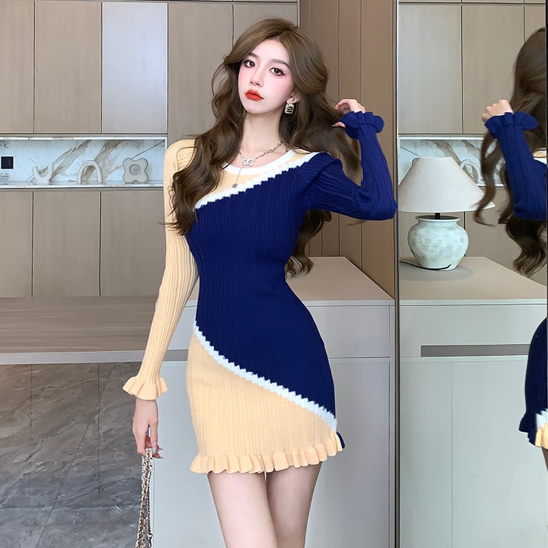 【dress】ニットワンピース　M25448