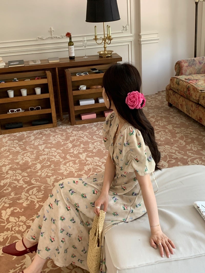 【dress】花柄ワンピース　M24741