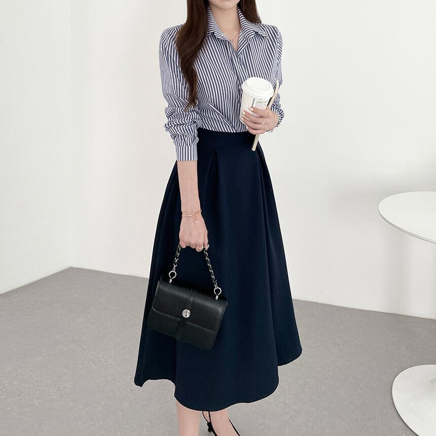 【dress】切り替えシャツワンピース　M29587