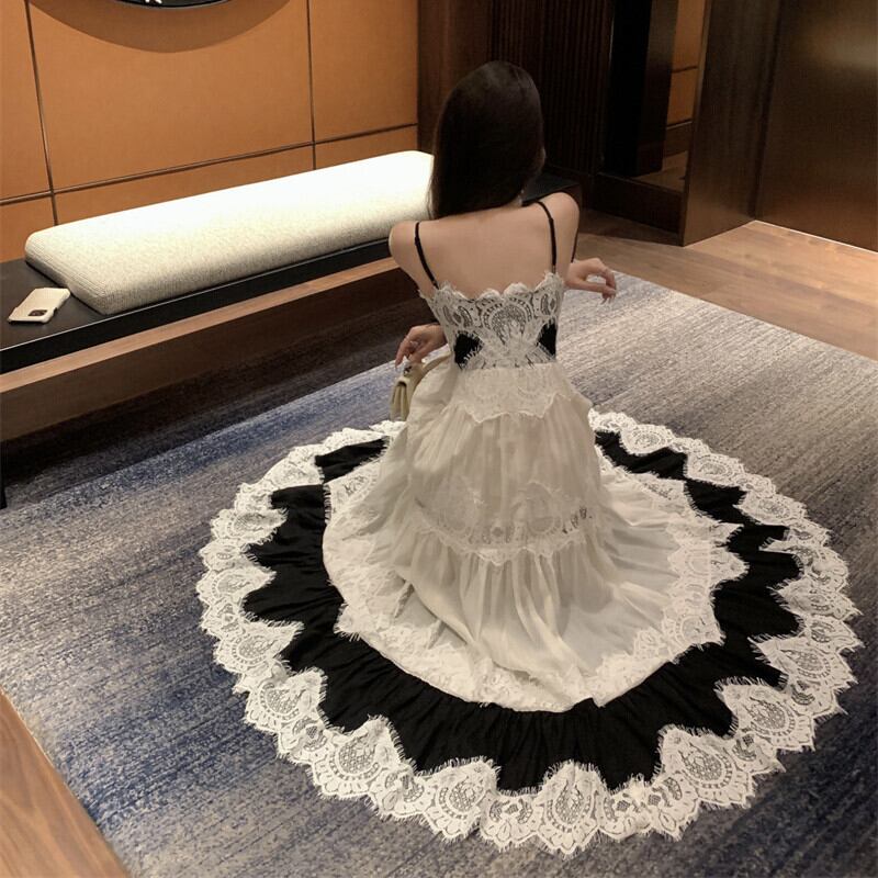 【dress】レースドッキングキャミワンピース　M31993