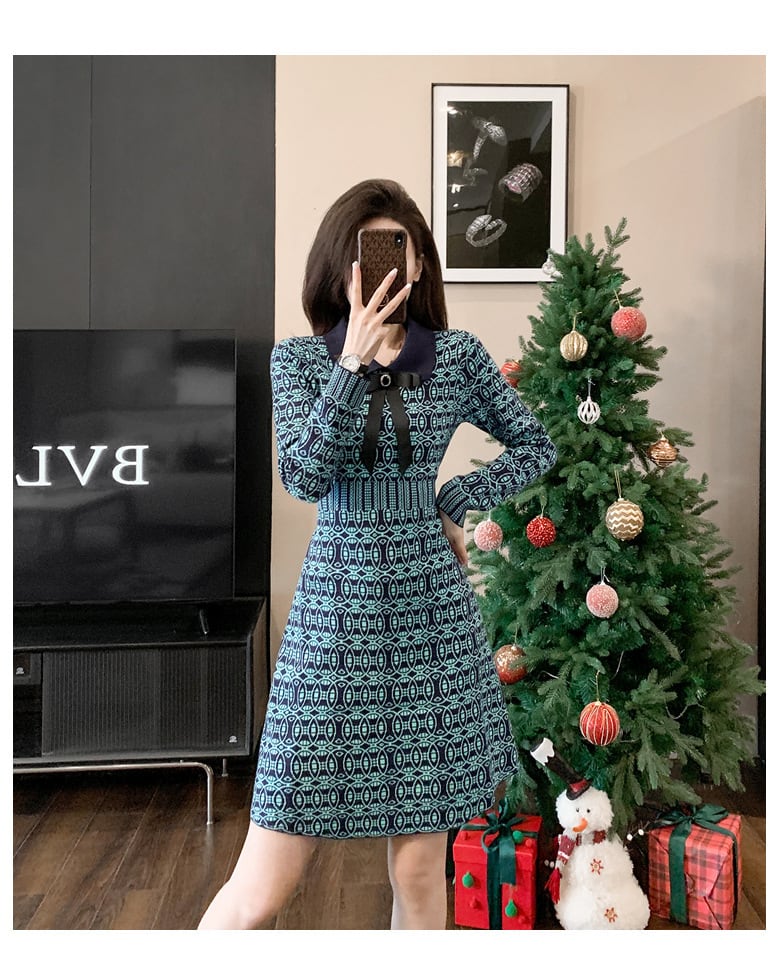 【dress】リボン付きワンピース　M25465