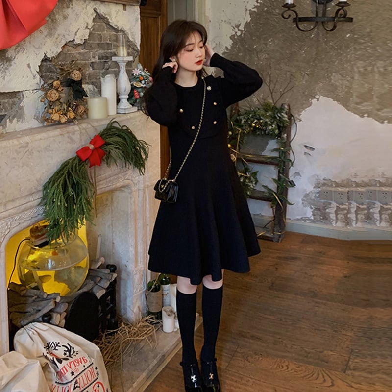 【dress】ニットワンピース　M25420