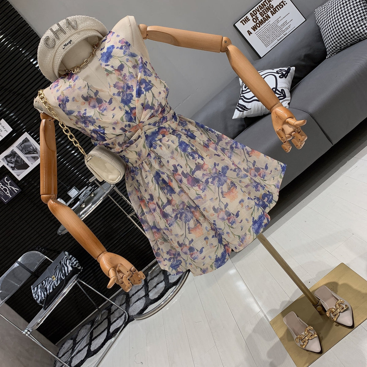【dress】花柄ワンピース　M24994