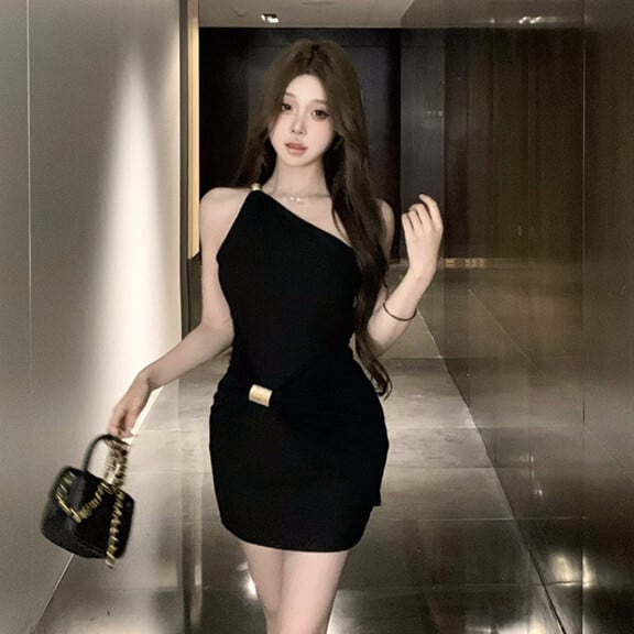 【dress】ワンショルダーワンピース　M29514