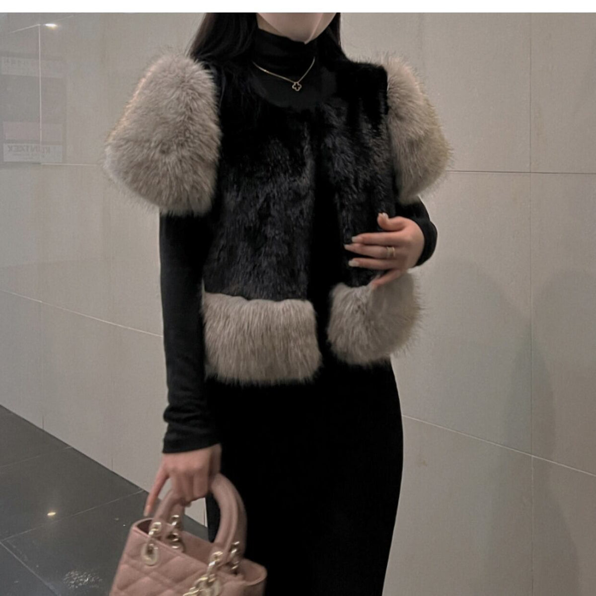 【tops】ファースリーブベスト　N2752
