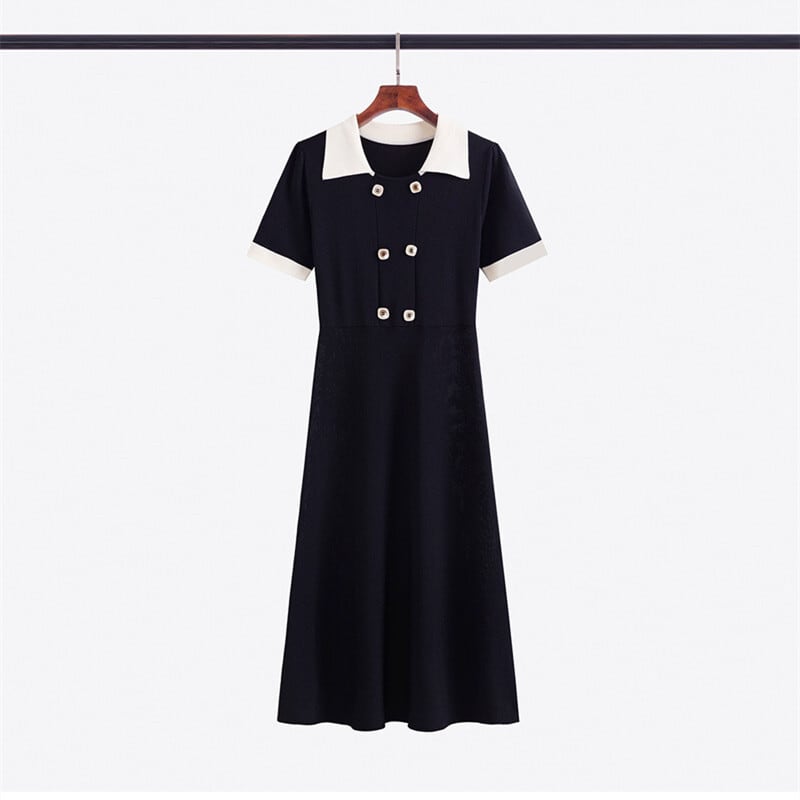 【dress】薄手ニットワンピース　M29745