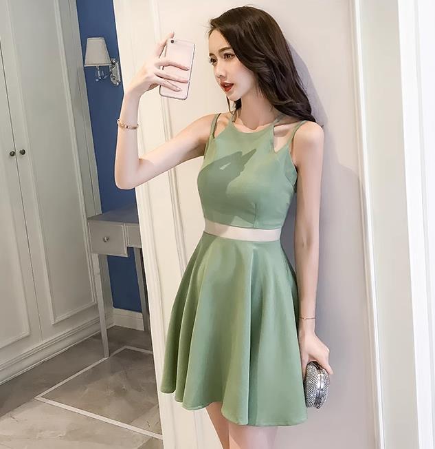 【dress】透かし彫りAラインワンピースF7460