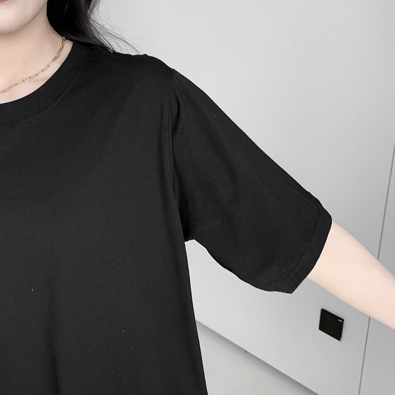 【dress】偽二つ切り替え花柄TシャツワンピースG20456