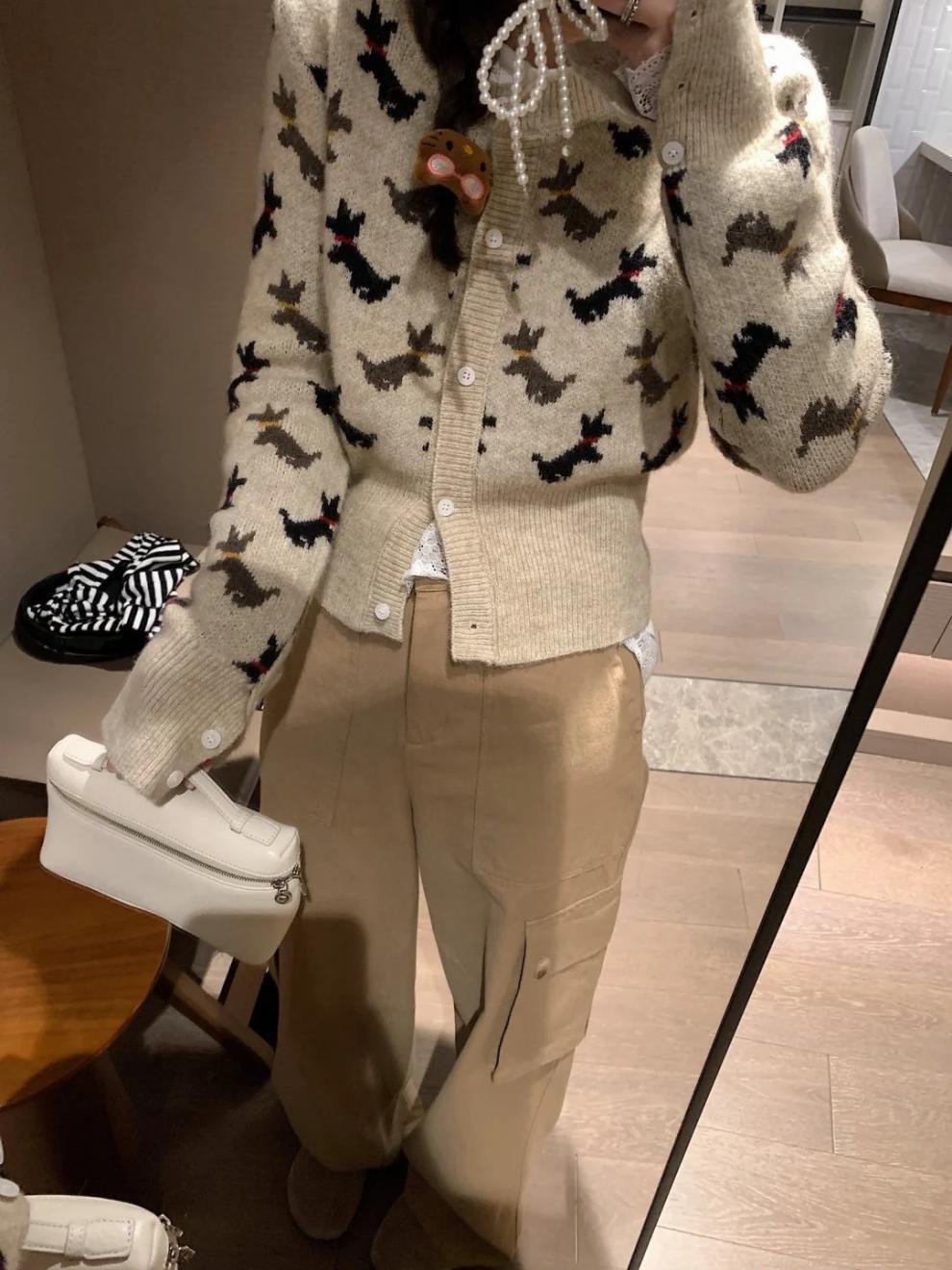 【outer】ニットカーデ　M25610